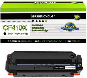 greencycle 1 Pack Toner Cartridge Compatible for HP 410A 410X CF410X Black Toner Works on Color Laser Jet Pro M452dn M452dw M452nw M477fdn M477fdw M477fnw M377dw Printer