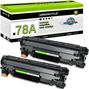 GREENCYCLE 78A Black Toner Cartridge Compatible for HP 78A CE278A Toner Works with Laser jet Pro P1566 P1606 M1536 P1606dn M1536dnf P1560 Series Printers (Black, 2-Pack)