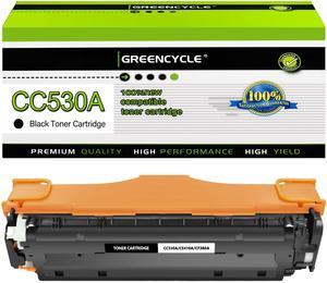 greencycle 1 Pack 304A CC530A High-yield Compatible Toner Cartridge Replacement for HP 304A CC530A Black Toner Works on Color CP2025n CP2025dn CP2025x CM2320 CM2320n CM2320fxi Printer