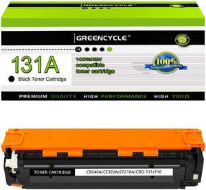 GREENCYCLE 1 Pack CF210A Black Compatible Toner Cartridge Replacement for HP 131A CF210A to use with Laser Jet Pro 200 color M276nw M251nw Printer