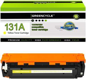 GREENCYCLE 1 Pack CF212A Yellow Compatible Toner Cartridge Replacement for HP 131A CF212A to use with Laser Jet Pro 200 color M276nw M251nw Printer