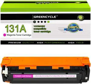 GREENCYCLE 1 Pack CF213A Magenta Compatible Toner Cartridge Replacement for HP 131A CF213A to use with Laser Jet Pro 200 color M276nw M251nw Printer