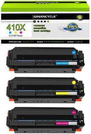 greencycle 3 Pack Compatible Toner Cartridge Replacement for HP 125A CB541A CB542A CB543A Toner Works on Color CM1312 MFP CP1215 CP1515n CP1518ni Series Printer(1 Cyan 1 Yellow 1 Magenta)