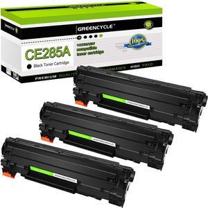 greencycle 85A CE285A Black Toner Cartridge Compatible for HP 85A CE285A work with Laserjet P1005 P1006 P1102 P1102w P1109w M1212nf M1522 P1505n M1217nfw Printer (Black, 3-Pack)