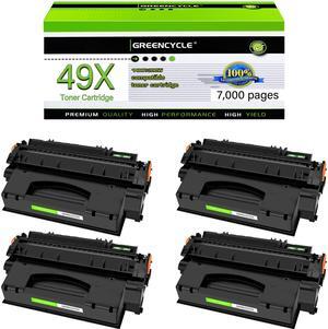 greencycle Q5949X Compatible Toner Cartridge Replacement for HP 49X Q5949X 53X Q7553X Black Cartridge Laserjet 1320 1320n 1320nw 3390 3392 M2727nf P2015dn P2015 P2014 P2010 Series Printer (4Pk)