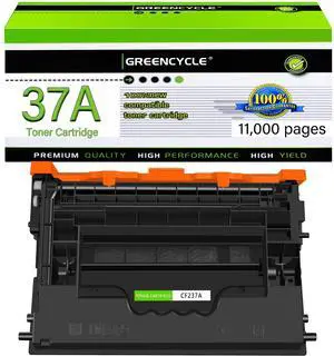 greencycle CF237A Compatible Toner Cartridge Replacement for HP 37A CF237A 37X CF237X Black Cartridge Enterprise M607n M607dn M608n M608dn M608x M609 M609x MFP M631 M632 M631h M633fh Printer (1Pk)