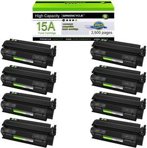 greencycle C7115A Compatible Toner Cartridge Replacement for HP 15A C7115A 13A Q2613A Black Cartridge Laser Jet 1200 1220 1300 1150 3300 3310 3320 3330 3380 Printer (8Pk)