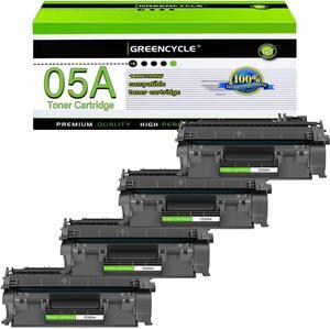 greencycle CE505A Compatible Toner Cartridge Replacement for HP 05A CE505A Black Cartridge Laser Jet P2035 P2035N P2055dn P2055d P2055x P2055 P2030 P2050 Printer (4Pk)