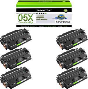 greencycle CE505X Compatible Toner Cartridge Replacement for HP 05X CE505X Black Cartridge Laserjet P2050 P2055 P2055d P2055dn P2055x Printer (6Pk)