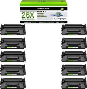 greencycle CF226X Compatible Toner Cartridge Replacement for HP 26X CF226X 26A CF226A Black Cartridge Laserjet Pro M402n M402dn M402dw M402dne, MFP M426fdw M426fdn Printer (10Pk)