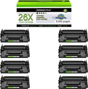 greencycle CF226X Compatible Toner Cartridge Replacement for HP 26X CF226X 26A CF226A Black Cartridge Laserjet Pro M402n M402dn M402dw M402dne, MFP M426fdw M426fdn Printer (8Pk)