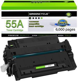 greencycle CE255A Compatible Toner Cartridge Replacement for HP 55A CE255A 55X CE255X Black Cartridge Laserjet P3015 P3015dn P3015x Pro 500 MFP M521dn M521dw M521 M525 Printer (1Pk)
