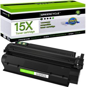 greencycle C7115X Compatible Toner Cartridge Replacement for HP 15X C7115X 15A C7115A 13X Q2613X Black Cartridge Laserjet 1000 1200 1220 1330 3300 3310 3320 3330 3380 Series Printer (1Pk)