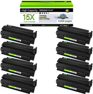 greencycle C7115X Compatible Toner Cartridge Replacement for HP 15X C7115X 15A C7115A 13X Q2613X Black Cartridge Laserjet 1000 1200 1220 1330 3300 3310 3320 3330 3380 Series Printer (8Pk)