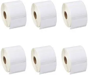 GREENCYCLE 6 Roll Compatible for Dymo 30334 2-1/4" x 1-1/4" White Multipurpose Medium Address Shipping Label for Labelwriter 450, 4XL & Zebra Desktop Printers 1000 Labels/Roll, NOT FIT 550 & 5XL