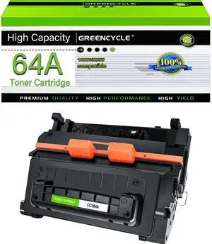 greencycle CC364A Toner Cartridge Replacement Compatible for HP 64A Black Toner Cartridge Laserjet P4014 P4014dn P4014n P4015 P4015dn P4015n P4015tn P4015x P4515 P4515n P4515tn (1PCS)