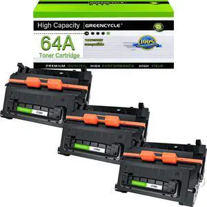 greencycle CC364A Toner Cartridge Replacement Compatible for HP 64A Black Toner Cartridge Laserjet P4014 P4014dn P4014n P4015 P4015dn P4015n P4015tn P4015x P4515 P4515n P4515tn (3PCS)