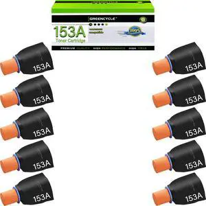 greencycle 153A Compatible Black Toner Reload Kit Replacement for HP W1530A for Laserjet Tank 2504dw, Laserjet Tank MFP 2604sdw 1504 1504w 2504 1604 1604w 2604 2604dw 2606 2606dw(10PC)