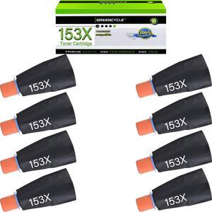 greencycle 153X Compatible Black Toner Reload Kit Replacement for HP W1530X for Laserjet Tank 2504dw, Laserjet Tank MFP 2604sdw 1504 1504w 2504 1604 1604w 2604 2604dw 2606 2606dw (8PC)