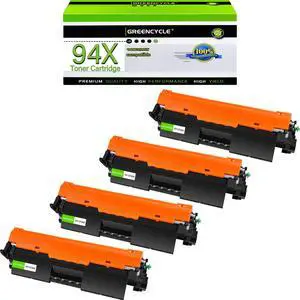 greencycle Compatible 94X Toner Cartridge Replacement for HP 94X CF294X Work with Laser jet Pro MFP M148dw M148fdw M118dw M149fdw , Pro M118 M148 M149 Printer (Black, 4-Pack)