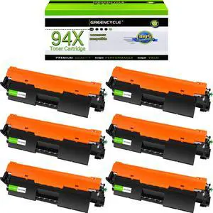 greencycle Compatible 94X Toner Cartridge Replacement for HP 94X CF294X Work with Laser jet Pro MFP M148dw M148fdw M118dw M149fdw , Pro M118 M148 M149 Printer (Black, 6-Pack)