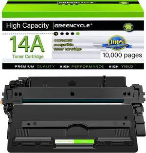 GREENCYCLE CF214A Compatible Toner Cartridge Replacement for HP CF214A 14A Cartridge use for Laser Jet Enterprise 700 M712 M712dn MFP M725 M725dn M725f M725z M725z+ Printer(1 Pack,Black)
