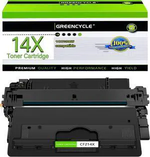 GREENCYCLE Compatible Toner Cartridge Replacement for HP 14X CF214X work with Laser Jet Pro MFP M712 M712dn M712xh MFP M725 M725dn M725f Series Printer (Black, 1-Pack)