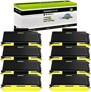 greencycle 8 Pack Compatible Toner Cartridge Replacement for Brother TN580 TN650 TN-580 TN620 TN-650 Toner use with HL-5340d 5250DN hl-5370DW MFC-8660DN 8680dn 8480dn DCP-8060 8065DN 8085dn Printer