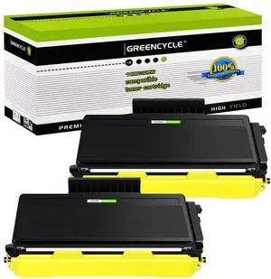 greencycle 2 Pack Compatible Toner Cartridge Replacement for Brother TN580 TN650 TN-580 TN620 TN-650 Toner use with HL-5340d 5250DN hl-5370DW MFC-8660DN 8680dn 8480dn DCP-8060 8065DN 8085dn Printer
