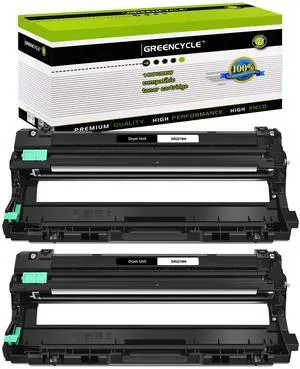greencycle Compatible drum unit Replacement for Brother DR221 DR-221 DR221CL Work with MFC-9130CW HL-3140CW HL-3170CDW HL-3140CW HL-3180CDW MFC-9330CDW DCP-9015CDW Printer (Black 2 Pack)