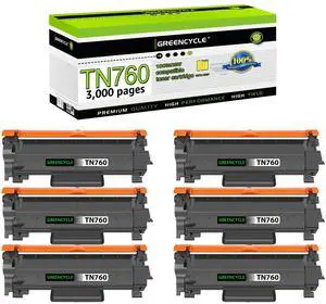 greencycle TN760 TN730 Toner Cartridge Compatible for Brother TN-760 TN-730 with CHIP Work with DCP-L2550DW HL-L2350DW HL-L2395DW HL-L2370DW MFC-L2750DW printer (Black 6 Pack) greencycle TN760 TN730 Toner Cartridge Compatible for Brother TN-760 TN-730 with CHIP Work with DCP-L2550DW HL-L2350DW HL-L2395DW HL-L2370DW MFC-L2750DW printer (Black 6 Pack)