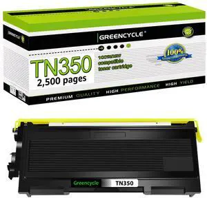 greencycle TN350 TN-350 Toner Cartridge Replacement Compatible with Brother DCP-7010 DCP-7020 DCP-7025 HL-2040 DCP-7020 MFC-7820n Intellifax 2820 2850 2920 MFC-7820n MFC-7420 MFC-7820D (1 Pack)