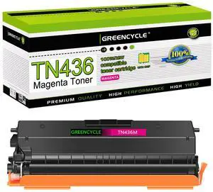 greencycle Magenta Compatible Toner Cartridge Replacement for Brother TN436 TN-436 TN436M TN433 TN431 Work with HL-L8360CDW HL-L8360CDWT MFC-L8900CDW HL-L8260CDW MFC-L8610CDW Printer (1 Pack)