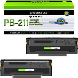 greencycle PB-211 Replacement Compatible for Pantum PB211 PB-211E PB211EV Black Toner Cartridge use for P2500W P2200 M6500NW M6550NW M6600NW P2502W M6552NW M6602NW Printer Ink Cartridge (2PCS)