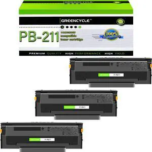 greencycle PB-211 Replacement Compatible for Pantum PB211 PB-211E PB211EV Black Toner Cartridge use for P2500W P2200 M6500NW M6550NW M6600NW P2502W M6552NW M6602NW Printer Ink Cartridge (3PCS)
