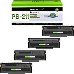 greencycle PB-211 Replacement Compatible for Pantum PB211 PB-211E PB211EV Black Toner Cartridge use for P2500W P2200 M6500NW M6550NW M6600NW P2502W M6552NW M6602NW Printer Ink Cartridge (4PCS)