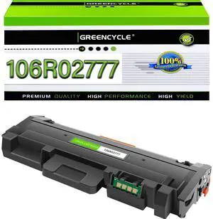 greencycle 106R02777 Toner Cartridge Replacement Compatible for Xerox 106R02777 Black Toner Cartridge WorkCentre 3215 3215NI 3225 3225DNI Phaser 3260 3260DI 3260DNI 3052 Ink Cartridge (1PCS)