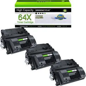 greencycle CC364X Toner Cartridge Replacement Compatible for HP 64X Black Toner Cartridge Laserjet P4015dn P4015n P4015tn P4015x P4515n P4515tn P4515(3Pack)