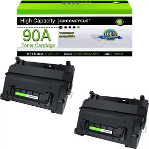 greencycle CE390A Toner Cartridge Replacement Compatible for HP 90A Black Toner Cartridge Laserjet Enterprise 600 M601 M602,M603 Series Laserjet Enterprise M4555 MFP Series(2Pack)