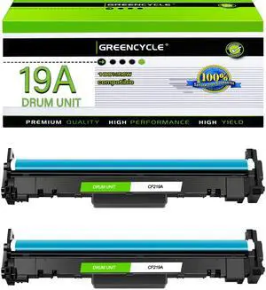 greencycle 19A Compatible Replacement for HP 19A Drum Unit CF219A Drum Kit use for Laser jet Pro M130fw M130nw M130fn M130a M102w M102a Printer (Black, 2-Pack)