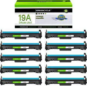 greencycle 19A Compatible Replacement for HP 19A Drum Unit CF219A Drum Kit use for Laser jet Pro M130fw M130nw M130fn M130a M102w M102a Printer (Black, 10-Pack)