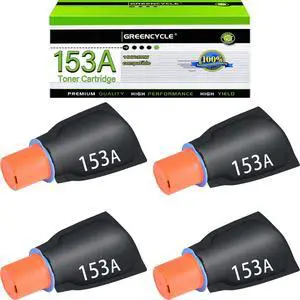 GREENCYCLE W1530A Compatible Toner Cartridge Replacement for HP W1530A 153A Toner Cartridge use for Laser jet Tank 1504 1504w 2504 2504dw MFP 2604dw 2606 2606dw Printer(4 Pack,Black)