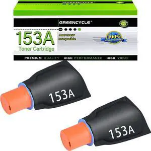 GREENCYCLE W1530A Compatible Toner Cartridge Replacement for HP W1530A 153A Toner Cartridge use for Laser jet Tank 1504 1504w 2504 2504dw MFP 2604dw 2606 2606dw Printer(2 Pack,Black)