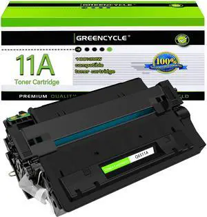 GREENCYCLE High-yield Compatible Toner Cartridge Replacement for HP 11A Q6511A work with Laser Jet 2400 2410 2410n 2420 2420d 2420n 2420dn 2420dtn 2430 2430n 2430tn 2430dtn Printer (Black,1-Pack)
