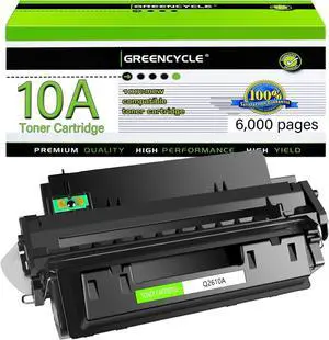 GREENCYCLE High-yield Compatible Toner Cartridge Replacement for HP 10A Q2610A work with Laser Jet 2300 2300L 2300n 2300d 2300dn 2300dtn Printer (Black,1-Pack)