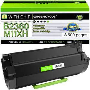 GREENCYCLE Compatible Toner Cartridge Replacement for Dell B2360 M11XH Work with Dell B2360 B2360d B2360dn B3460dn B3465dn B3465dnf Laser Printer (Black,1-Pack)