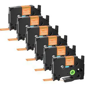 GREENCYCLE TZe-635 12mm 0.47 Laminated Orange Tape Compatible for Brother P-Touch White on Orange TZ-635 TZe635 1/2 inch TZe TZ Tape for Ptouch PT-D210 D220 H110 H100, 6 Pack GREENCYCLE TZe-635 12mm 0.47 Laminated Orange Tape Compatible for Brother P-Touch White on Orange TZ-635 TZe635 1/2 inch TZe TZ Tape for Ptouch PT-D210 D220 H110 H100, 6 Pack