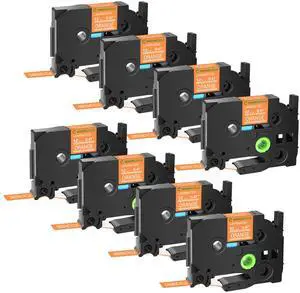 GREENCYCLE TZe-635 12mm 0.47 Laminated Orange Tape Compatible for Brother P-Touch White on Orange TZ-635 TZe635 1/2 inch TZe TZ Tape for Ptouch PT-D210 D220 H110 H100, 8 Pack GREENCYCLE TZe-635 12mm 0.47 Laminated Orange Tape Compatible for Brother P-Touch White on Orange TZ-635 TZe635 1/2 inch TZe TZ Tape for Ptouch PT-D210 D220 H110 H100, 8 Pack