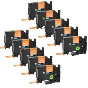 GREENCYCLE TZe-635 12mm 0.47 Laminated Orange Tape Compatible for Brother P-Touch White on Orange TZ-635 TZe635 1/2 inch TZe TZ Tape for Ptouch PT-D210 D220 H110 H100, 10 Pack GREENCYCLE TZe-635 12mm 0.47 Laminated Orange Tape Compatible for Brother P-Touch White on Orange TZ-635 TZe635 1/2 inch TZe TZ Tape for Ptouch PT-D210 D220 H110 H100, 10 Pack