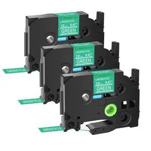 GREENCYCLE TZe-735 12mm 0.47 Laminated Green Tape Compatible for Brother P-Touch White on Green TZ-735 TZe735 1/2 inch TZe TZ Tape for Ptouch PT-D210 D220 H110 H100, 3 Pack GREENCYCLE TZe-735 12mm 0.47 Laminated Green Tape Compatible for Brother P-Touch White on Green TZ-735 TZe735 1/2 inch TZe TZ Tape for Ptouch PT-D210 D220 H110 H100, 3 Pack